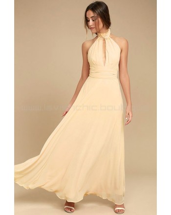 First Comes Love Light Beige Maxi Dress